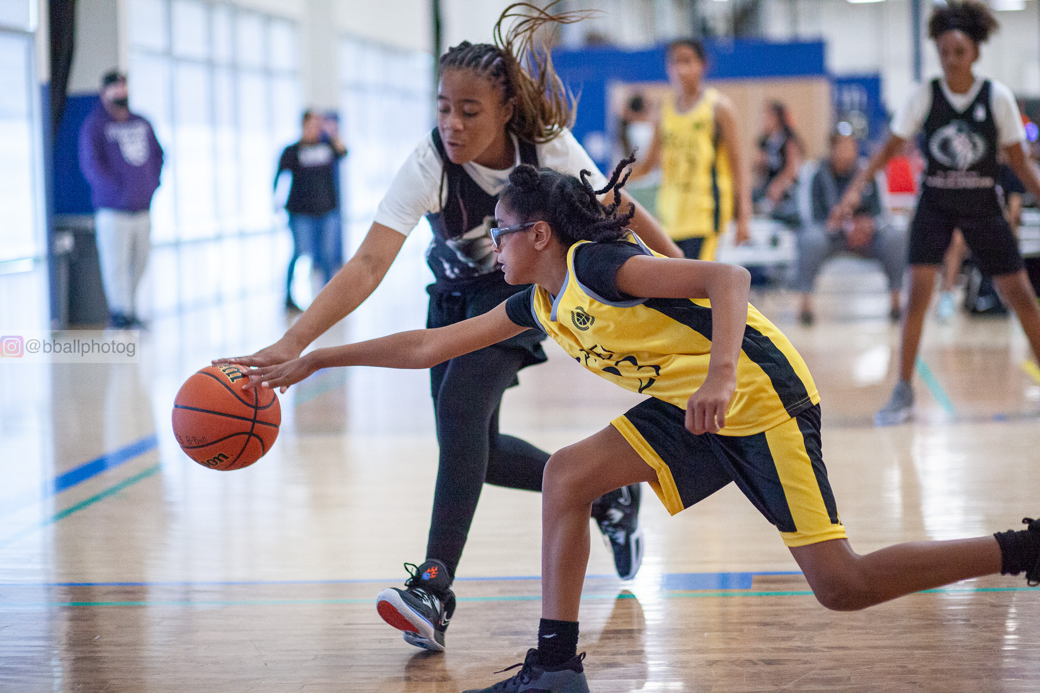 Lady ares during game action