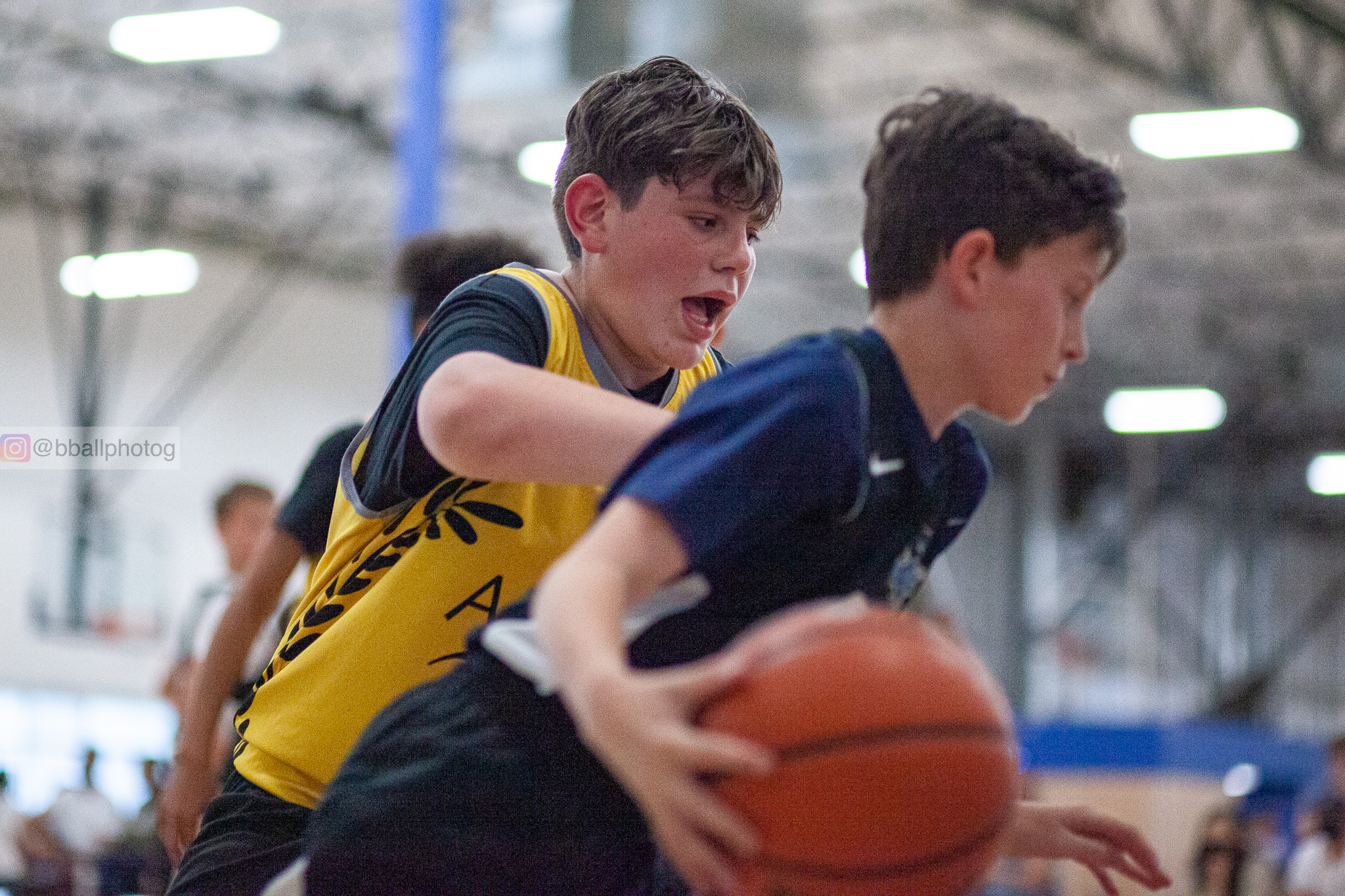 Basketball tournament action