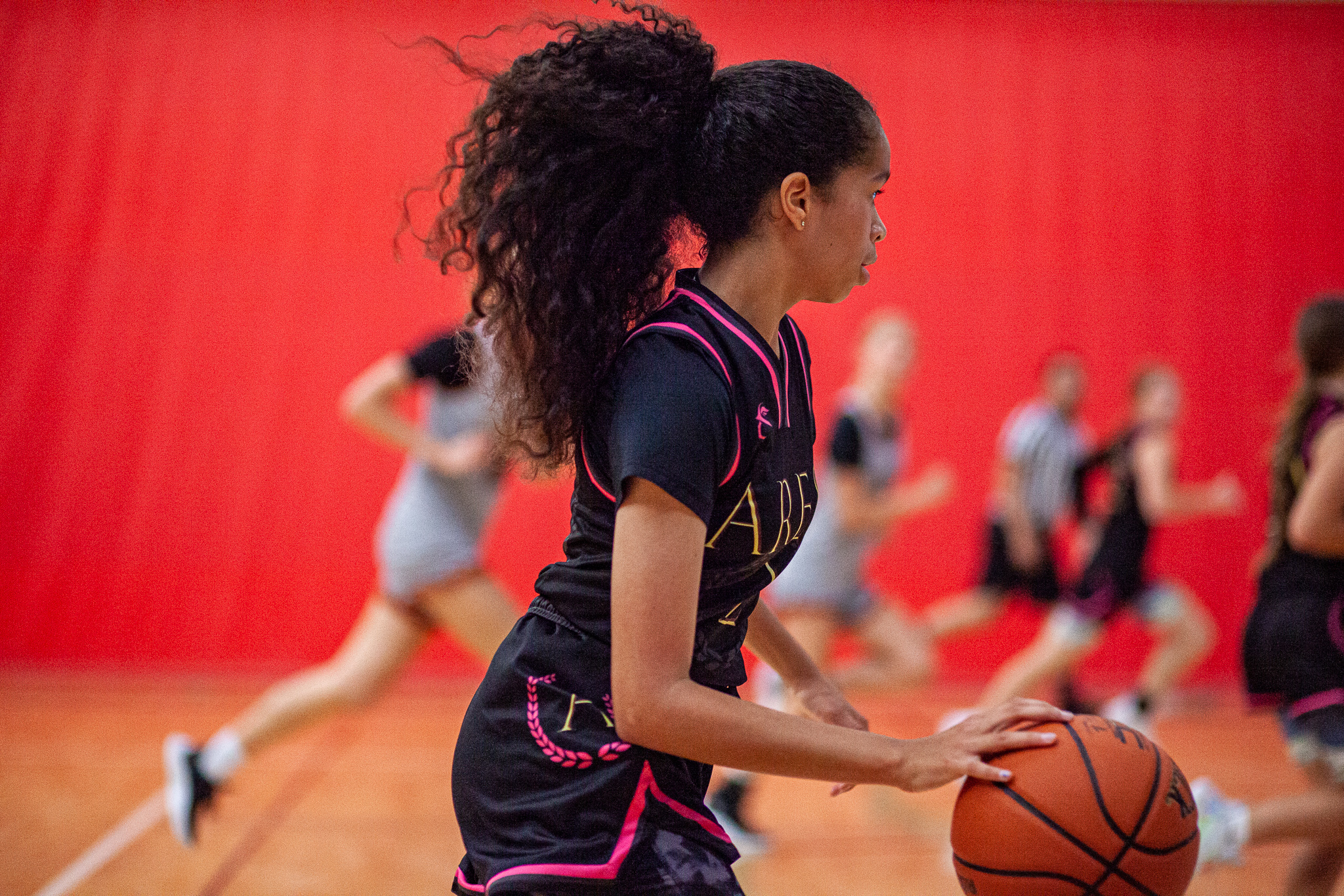 Lady Ares player during game action